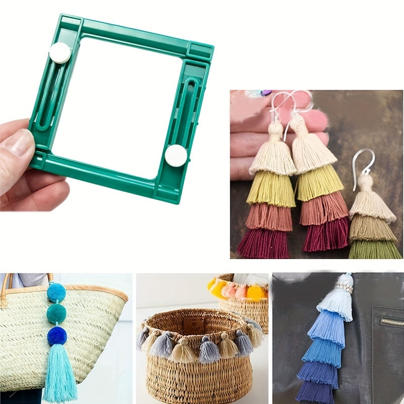 Adjustable Tassel Maker Square Tool DIY Hand Knitting