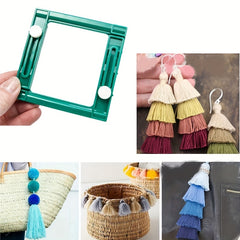 Adjustable Tassel Maker Square Tool DIY Hand Knitting