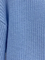 Casual V Neck Sweater - Button Decor Long Sleeve Jumper