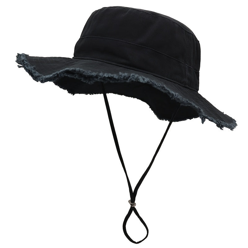 Men's Wide Brim Sun Hat Vintage Fishing Hat