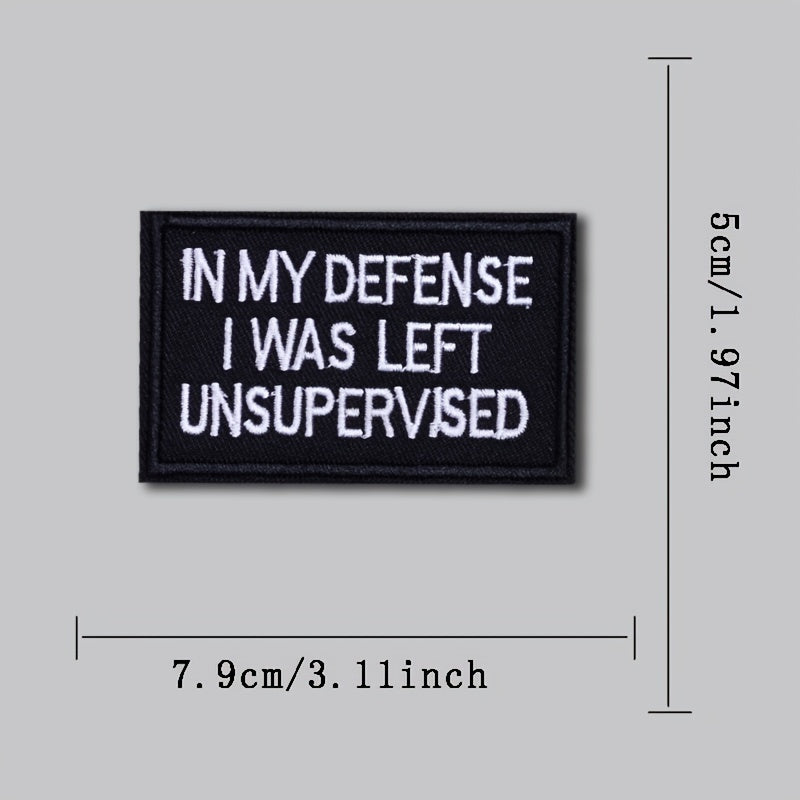 Unsupervised Defense Embroidered Morale Patch for Caps Uniforms Vests
