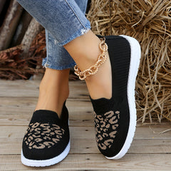 Leopard Print Anti-slip Mesh Sneakers