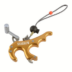 Adjustable 4 Finger Bow Release Aid with Caliper and Thumb Triggers