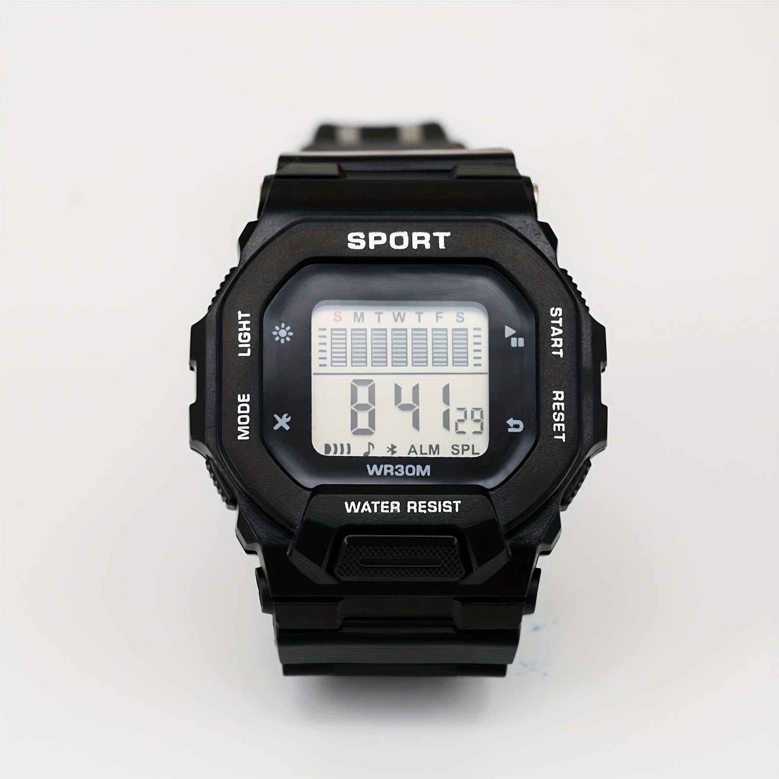 Stylish Waterproof Night Light Watch for Sports Timing