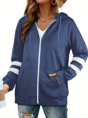 Zip Up Pocket Hoodie Long Sleeve Hoodies