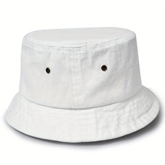 Solid Comfortable Breathable Bucket Hat Fishing Sun Protection Basin Hat