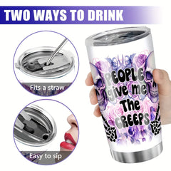 590ml Stainless Steel Water Cup Insulated Leakproof Bottle for Outdoor Sports