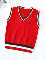 Boys Deer Sleeveless Knit Vest for Spring Autumn Winter