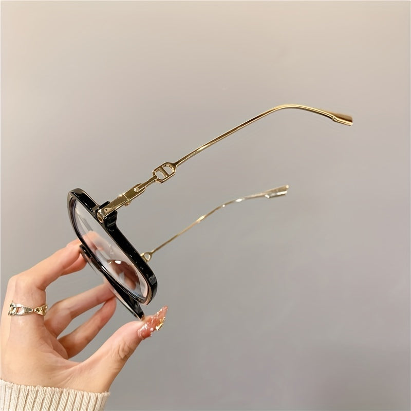 Oversized Butterfly Eyewear Women's Metal Frame Glasses