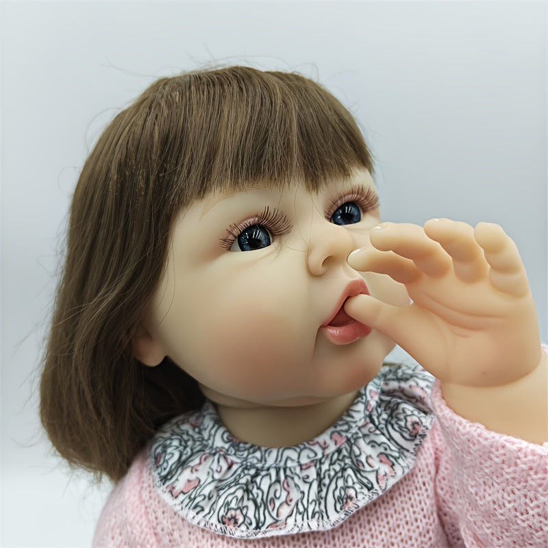 22" Soft Hair Transplant Reborn Doll for Kids