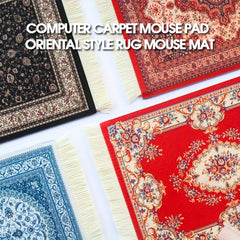 Persian Mini Woven Rug Mat Mouse Pad Retro Style Carpet Pattern Tassels Coaster
