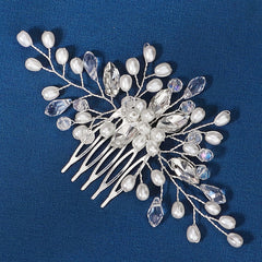 Crystal Bead Bridal Hair Comb Wedding Headpiece