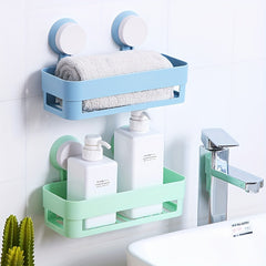 Bathroom Shelf Shower Caddy Rack No Punching Storage Rack Holder