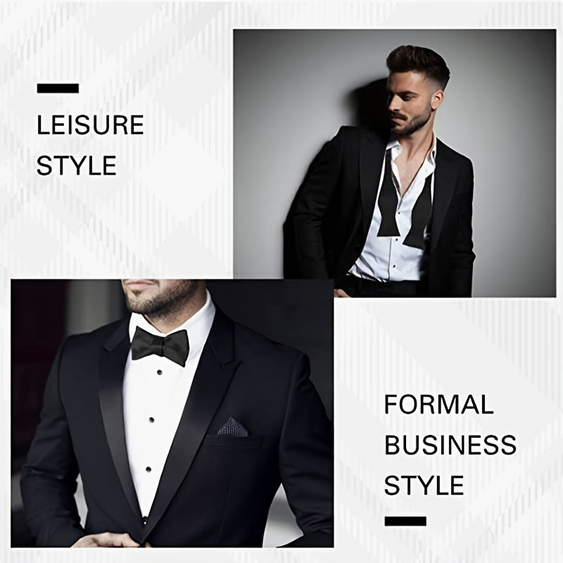 Men's Silk Solid Bow Tie For Wedding