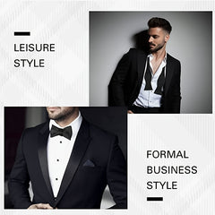 Men's Silk Solid Bow Tie For Wedding