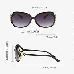 Camellia Flower Sunglasses Large Gradient UV400 Sun Shades