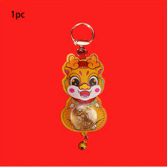 Golden Dragon Key Chain Pendant Cartoon Keychain Bag Decoration