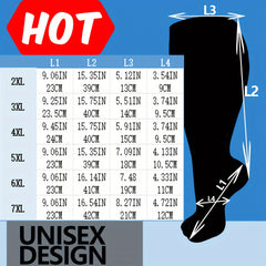 Copper Compression Socks 15-20mmHg Knee High Stockings for Wide Calf Men Women