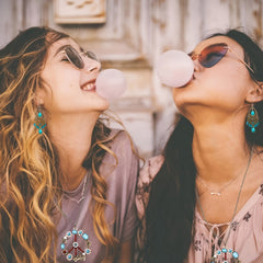 Hippie Costume Set with Sunglasses 5pcs