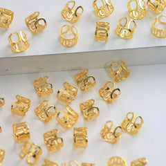 40pcs Golden Wavy Hair Ring for Braids Punk Hair Ring for Dreadlock