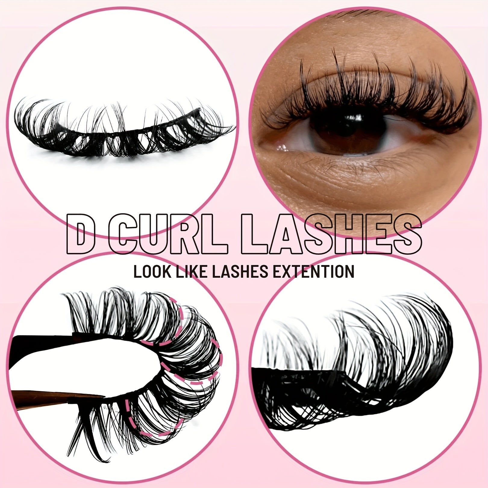 3 Pairs Fluffy 3D Mink Lashes 100 Cruelty Reusable Natural Eyelashes