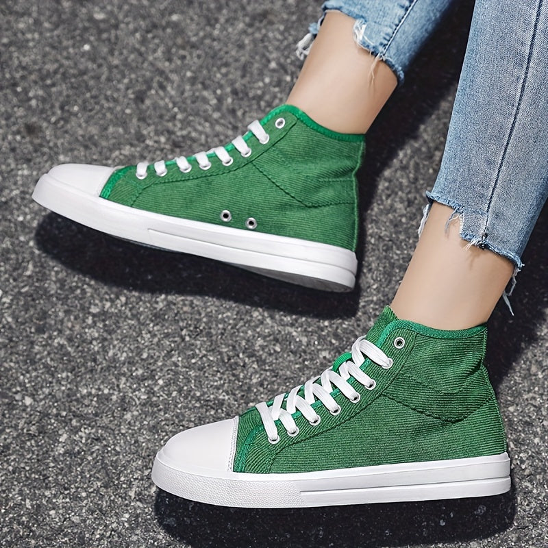 Men's Casual Canvas Lace-up Skate Shoes