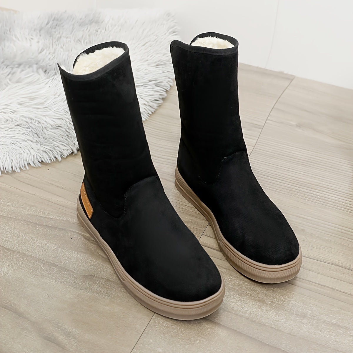 Women's Waterproof Snow Boots Slip-resistant Flat Heel Warm Winter Boots