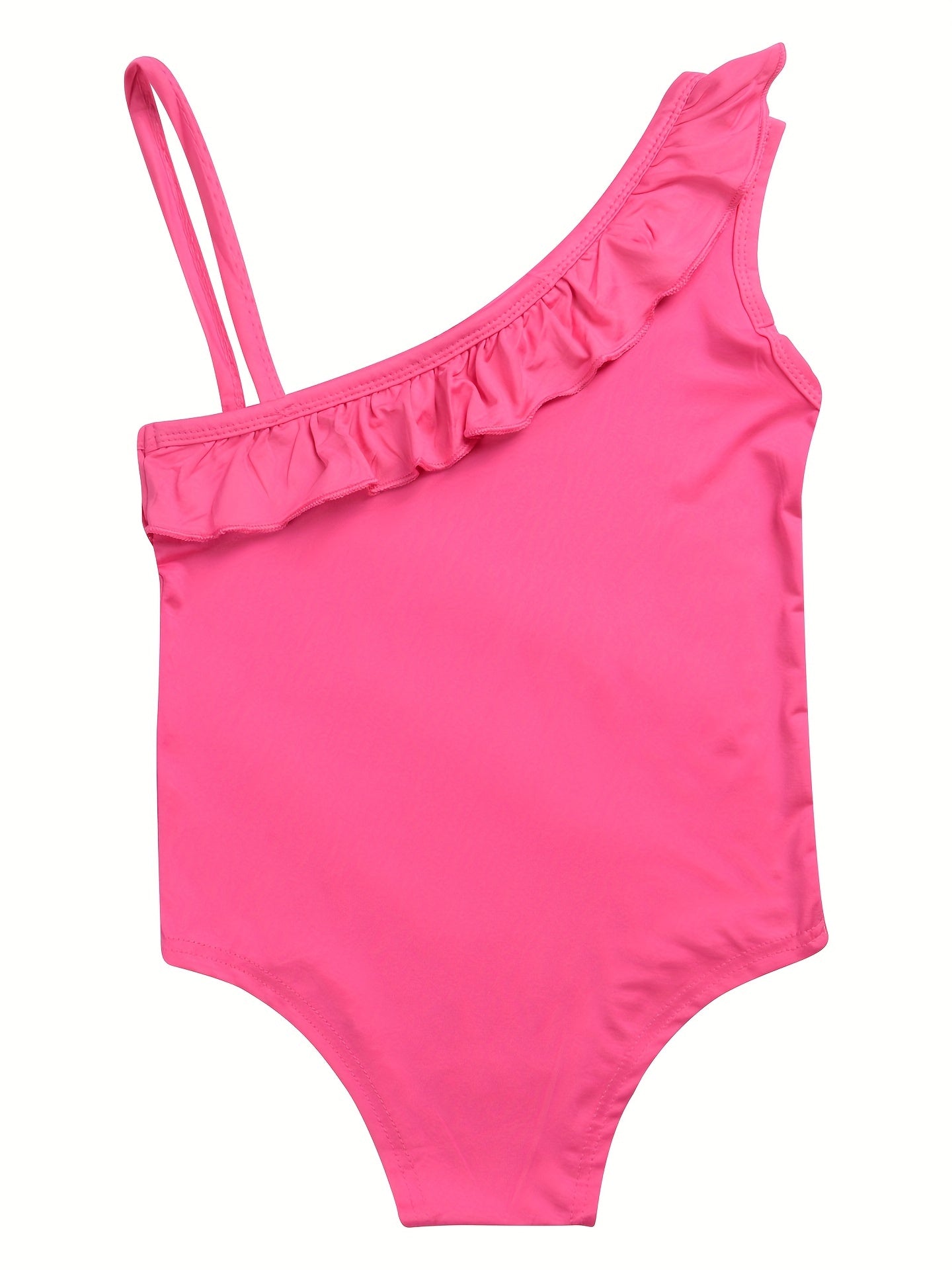 Unicorn Swimsuit Ruffle One Shoulder Tankini
