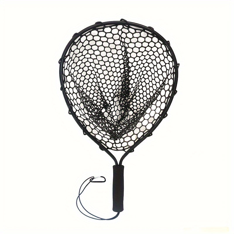 Portable Thickened Aluminum Alloy Silicone Fishing Landing Net