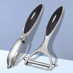 2pcs Stainless Steel Fruit and Vegetable Peelers with Non Slip Handle