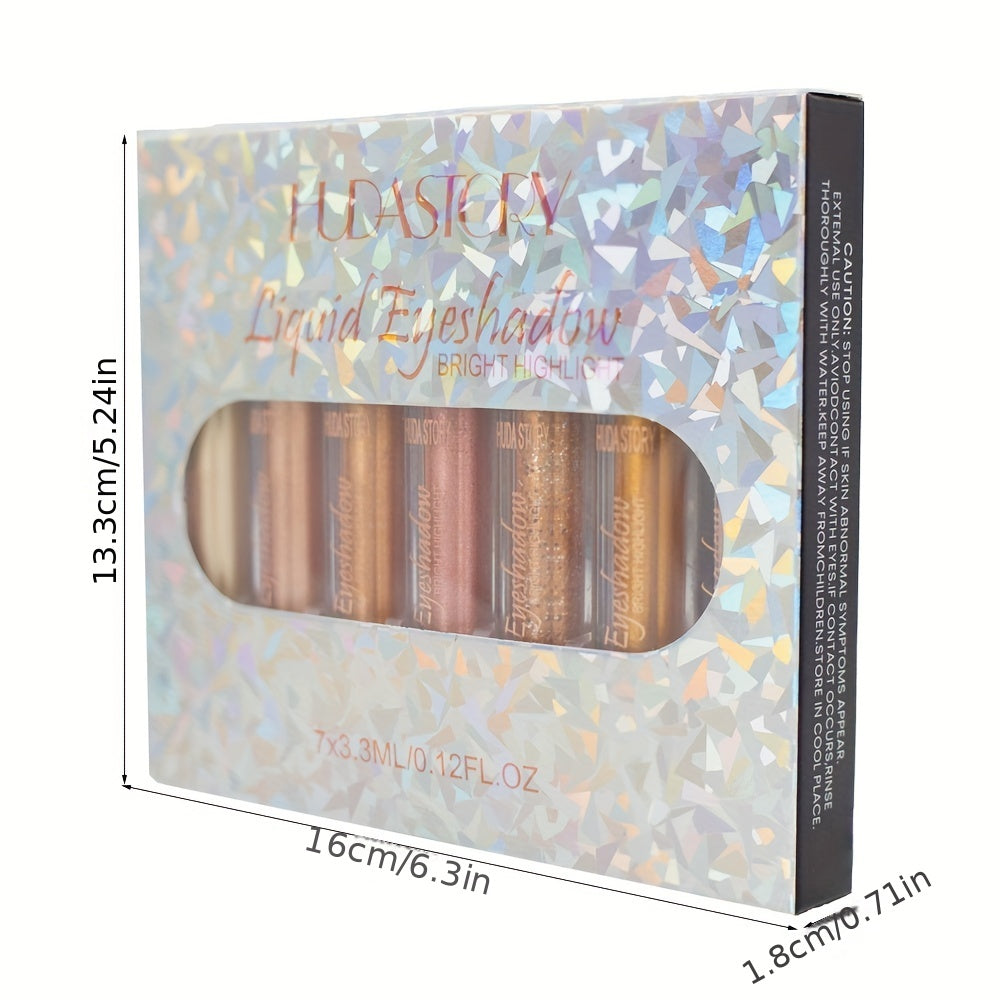 Pearly Eyeshadow Set & Lip Gloss Sparkling Cosmetics