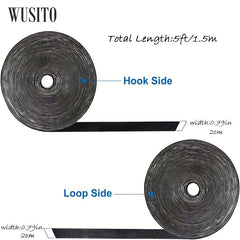 Hook And Loop Tape Sticky Back Fastener Roll 2.01 Cm Nylon Self Adhesive