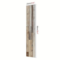 Grey Wood Flooring Peel & Stick Tiles 15 x 88, Waterproof, Easy Install