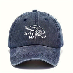 Unisex Baseball Hat Adjustable Retro Printed Hat Outdoor Fishing Hat