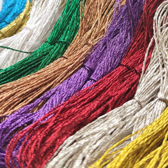 18 Metallic Embroidery Thread Cross Stitch Floss Decorative Sewing 9 Colors
