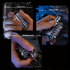 3 in 1 Magnetic Metal Tank Toy for Adults Office & Home Decoration
