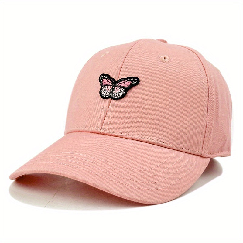 Butterfly Embroidery Patch Baseball Cap Candy Dad Hats Adjustable