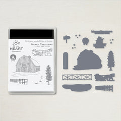 Christmas Tree Animals Clear Stamp & Die Set for Card Making DIY Scrapbooking