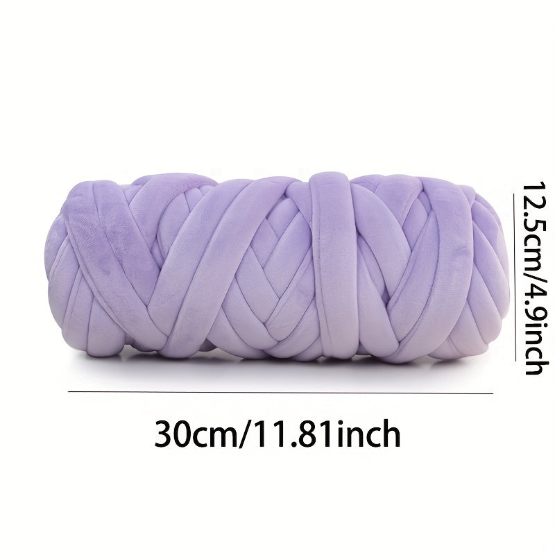 Arm Knitting Chunky Yarn Saver Jumbo Velvet Yarn for Large Hand Knit Blankets
