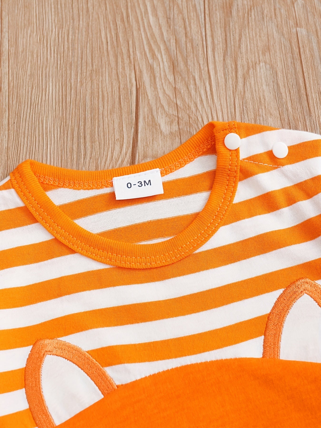 Baby Fox Striped Casual Rompers