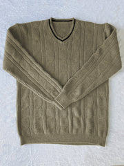 Vintage V Neck Pullover Sweater for Men