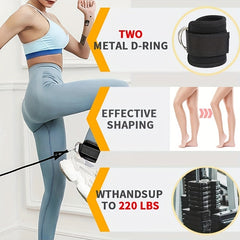 Adjustable Ankle Straps for Leg Strength Workouts