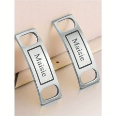 Personalized Name Shoe Buckles with Initials Engraving