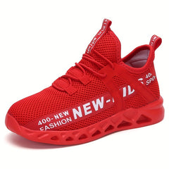 Boys' Breathable Running Shoes with Shock Absorption