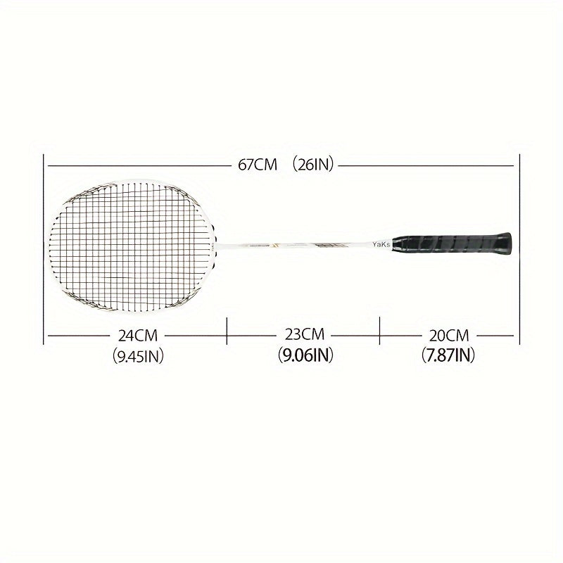 YaKs Carbon Composite Badminton Racket Ultra Light Speed Type