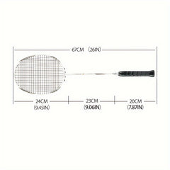 YaKs Carbon Composite Badminton Racket Ultra Light Speed Type