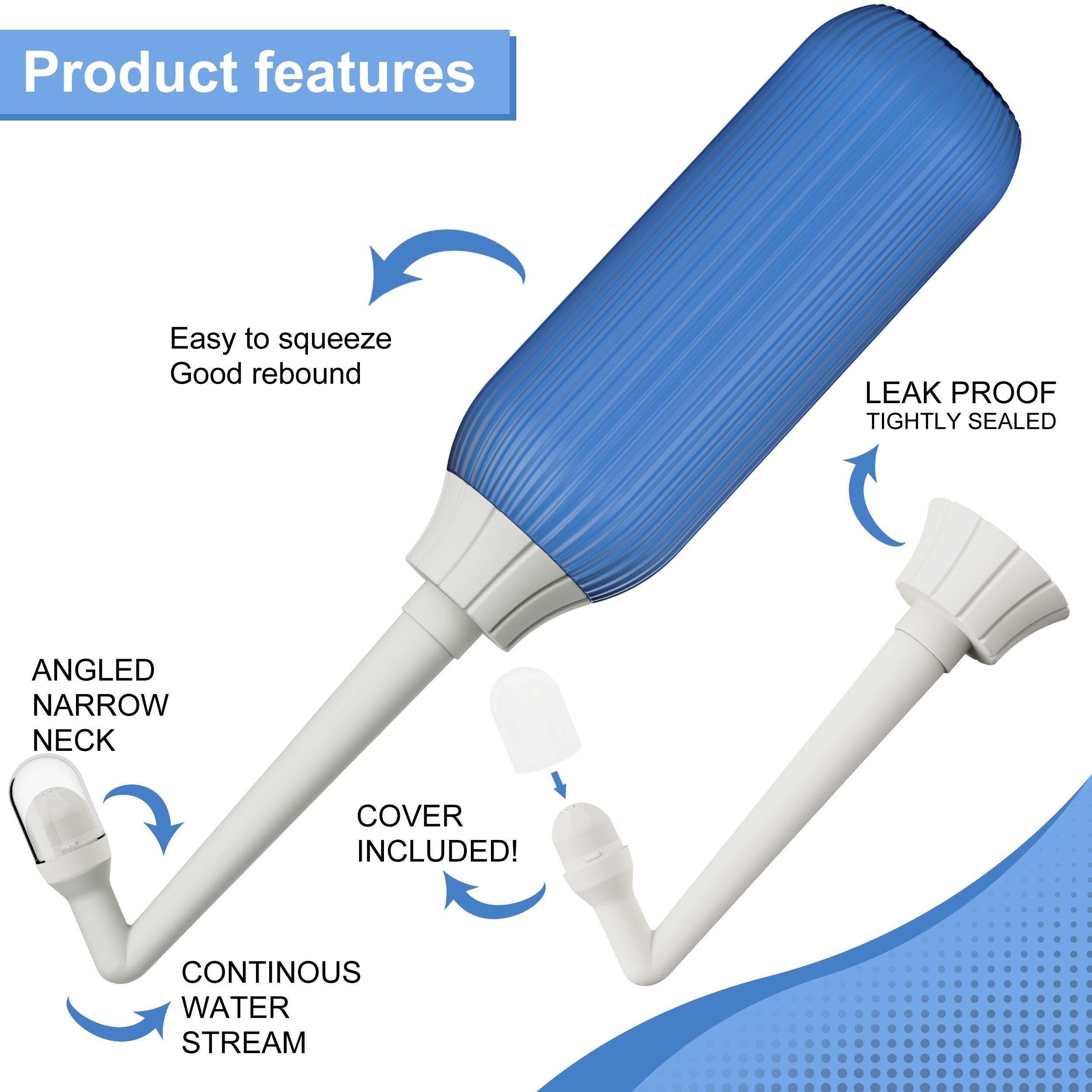 500ml Household Bidet Vagina Washer Portable Ass Washing Artifact