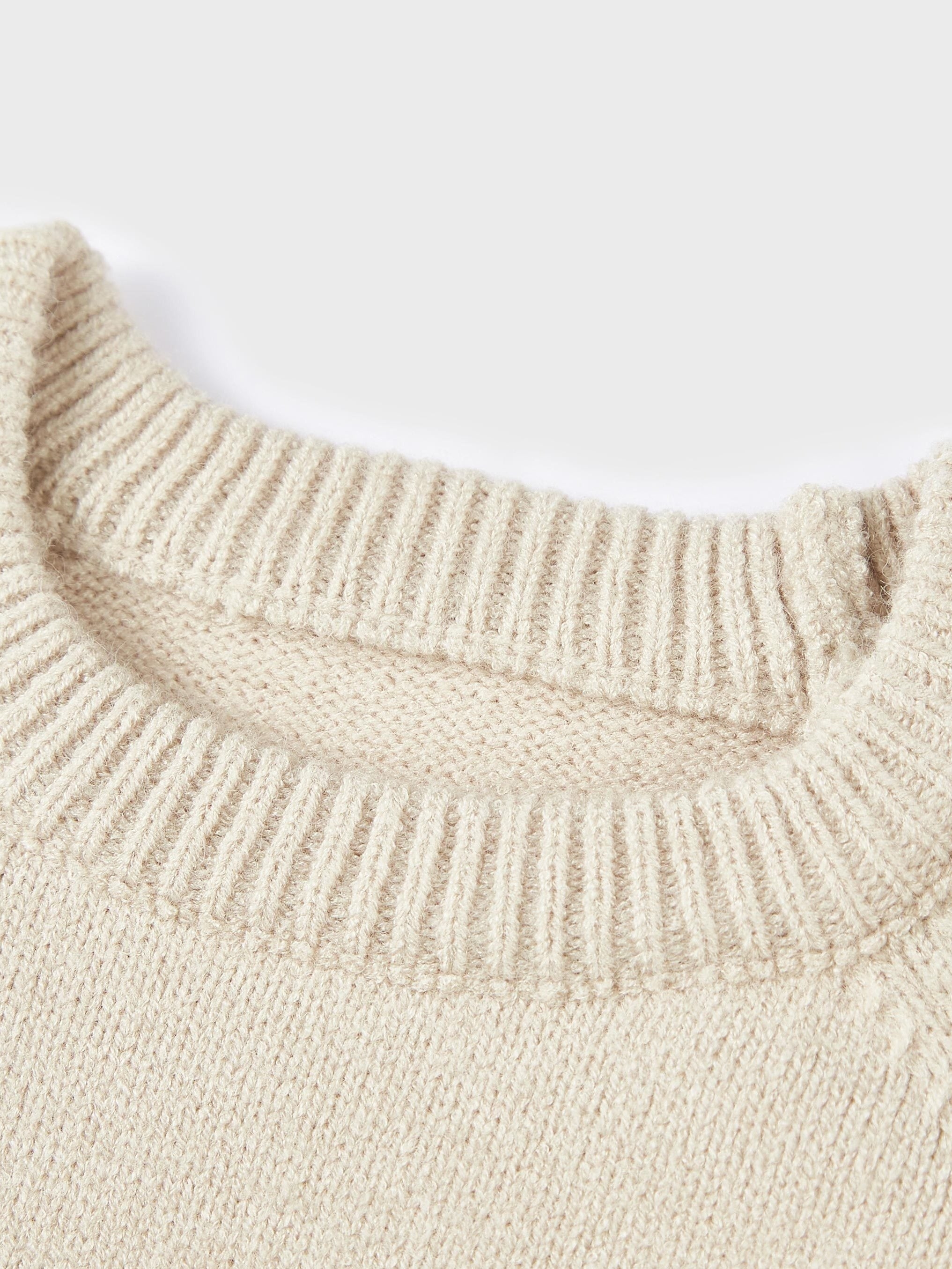 Baby Bear Pattern Knitted Sweater Cotton Pullover Top