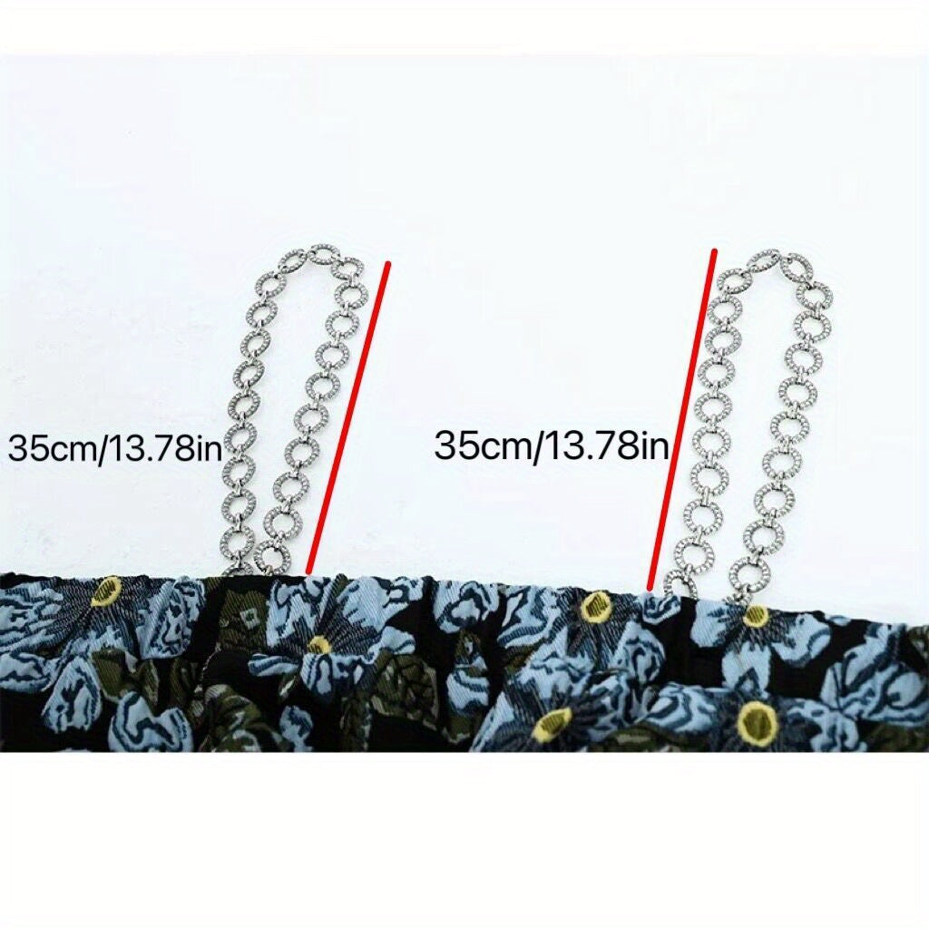 Metal Chain Shoulder Straps Sling Dress Underwear Straps
