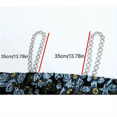 Metal Chain Shoulder Straps Sling Dress Underwear Straps